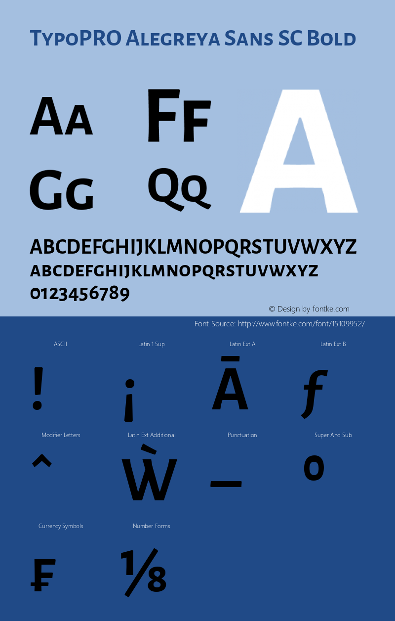 TypoPRO Alegreya Sans SC Bold Version 1.000;PS 001.000;hotconv 1.0.70;makeotf.lib2.5.58329 DEVELOPMENT Font Sample