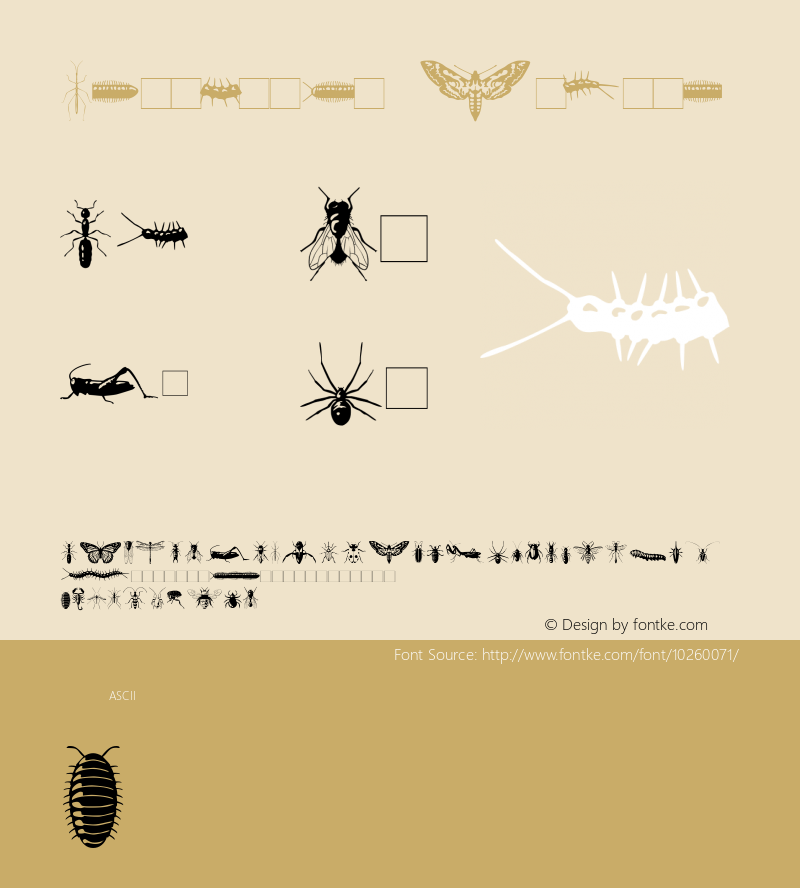 Insectile Medium Version 1.00 Font Sample