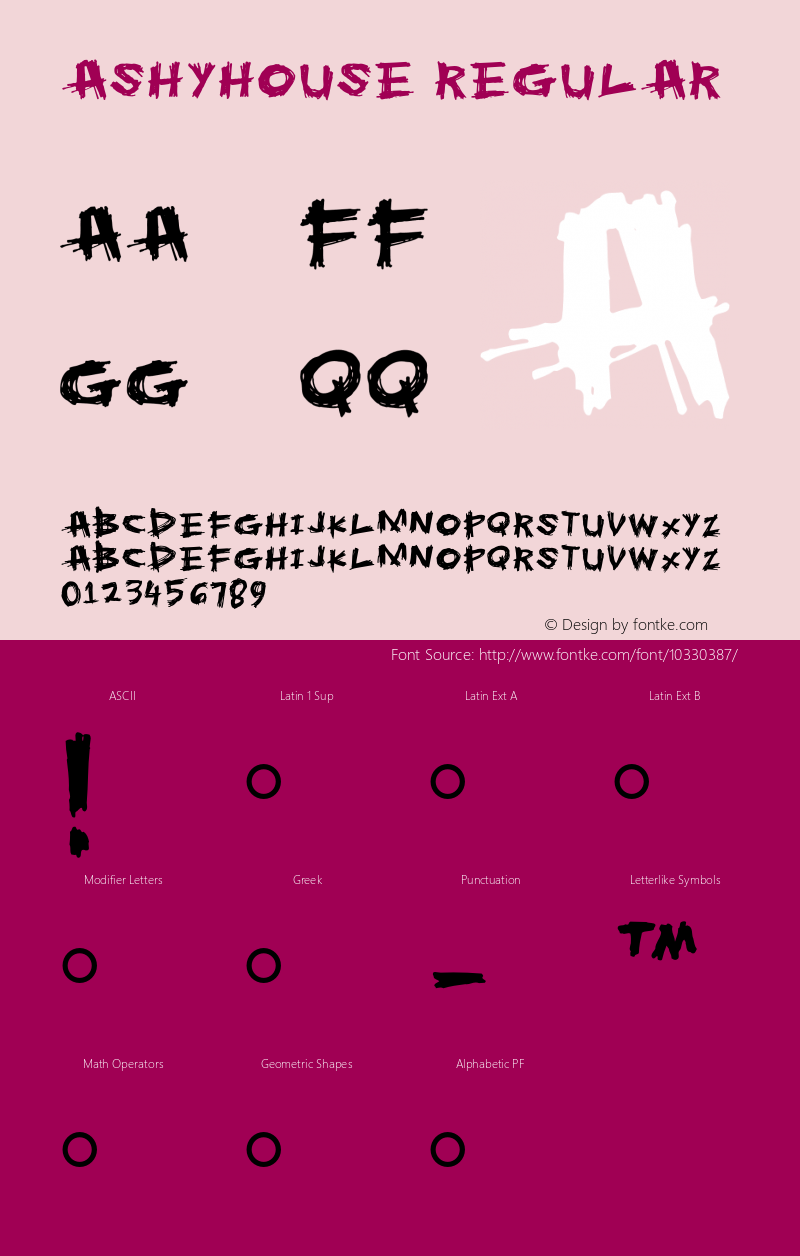 Ashyhouse Regular 001.000 Font Sample