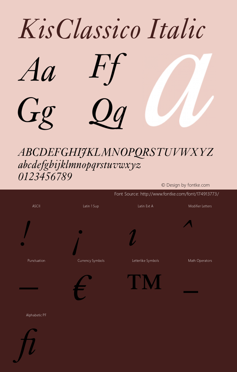 KisClassico-Italic 005.000图片样张