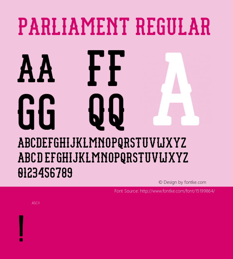 Parliament Regular Version 1.001;PS 001.001;hotconv 1.0.56;makeotf.lib2.0.21325 Font Sample
