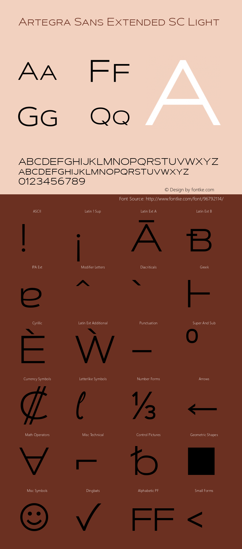 Artegra Sans Extended SC Light 1.006 Font Sample