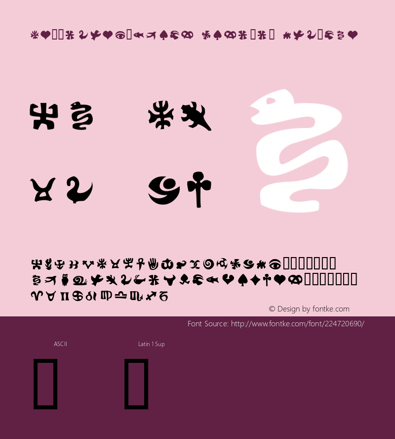 FrutigerSymbols Positiv Version 1.20; 2005图片样张