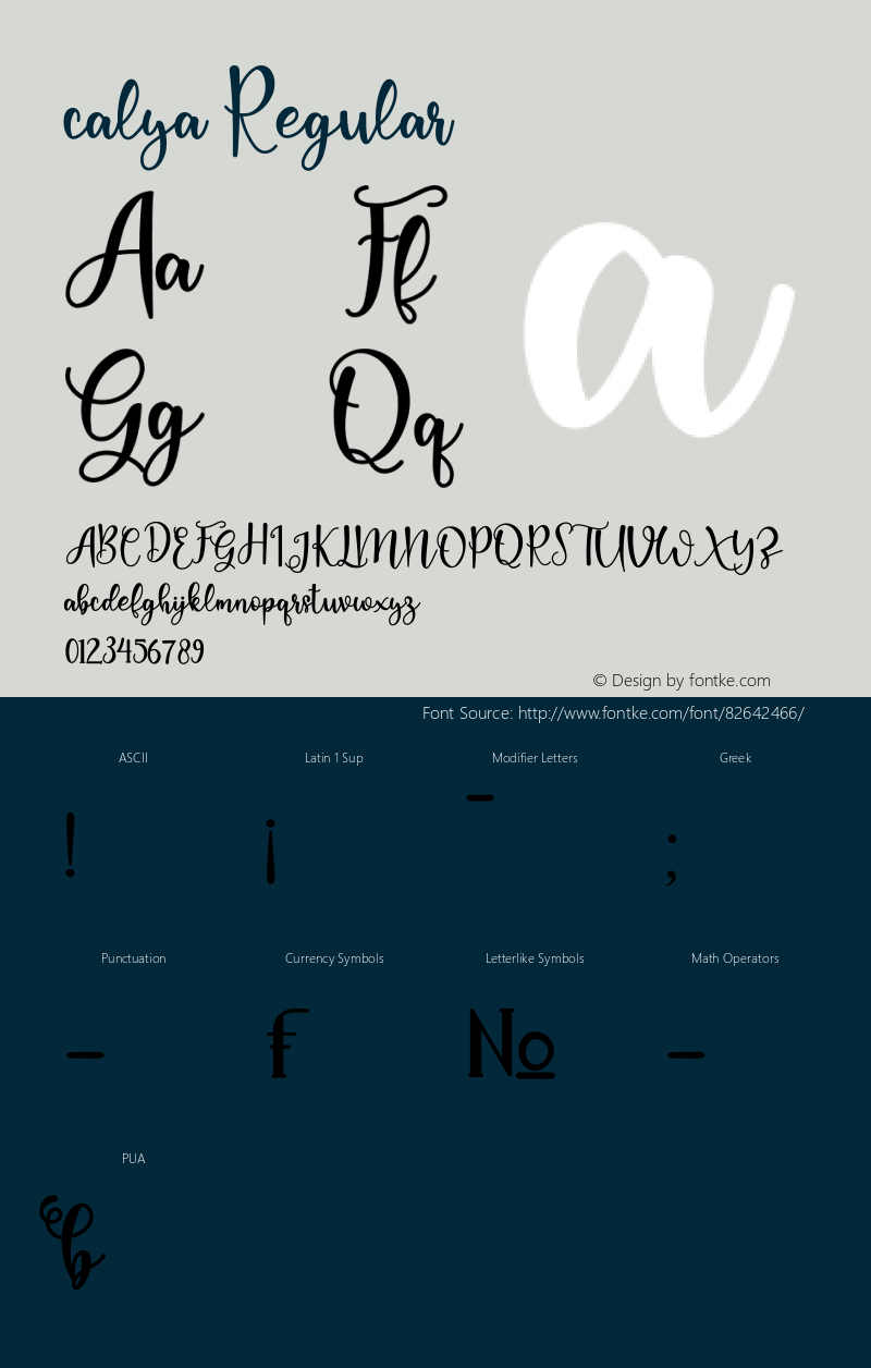 calya Version 1.00;July 13, 2020;FontCreator 12.0.0.2545 64-bit Font Sample