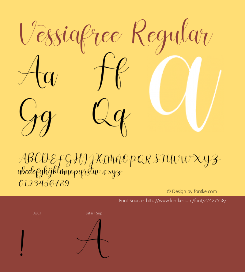 Vessiafree Version 1.002;Fontself Maker 3.0.2 Font Sample