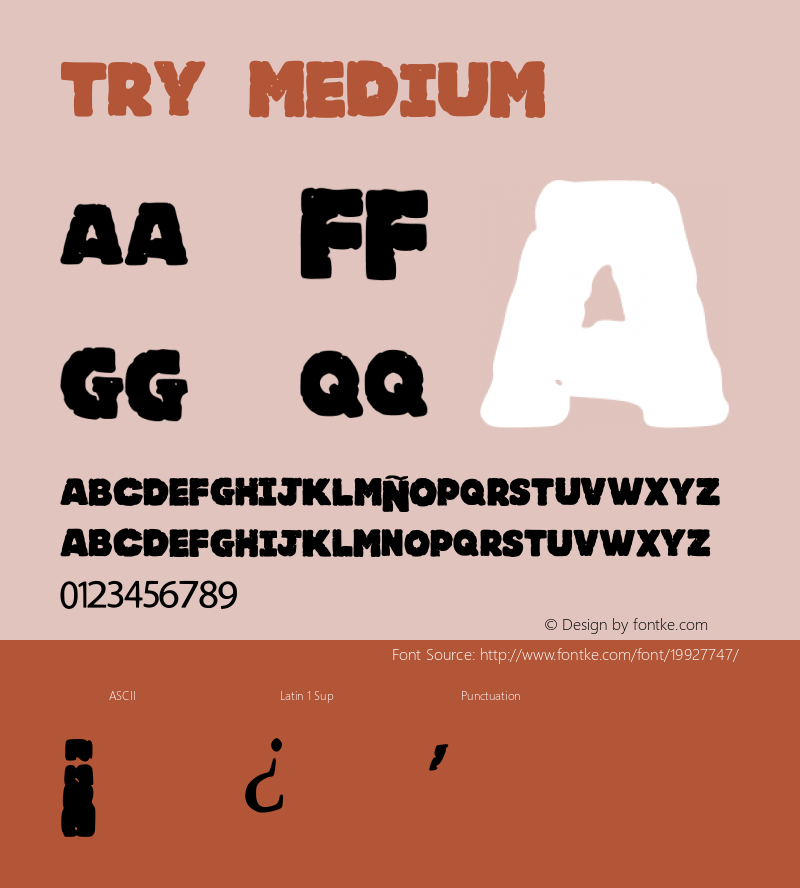 try Version 001.000 Font Sample