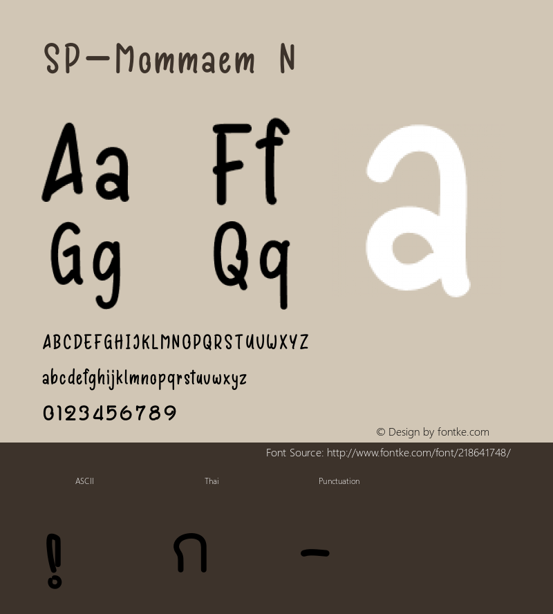 SP-Mommaem N Version 1.000;November 28, 2021;FontCreator 14.0.0.2793 64-bit图片样张