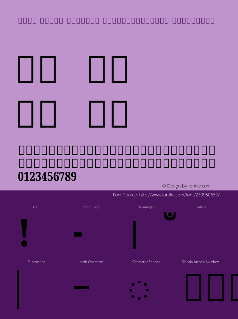 Noto Serif Sinhala ExtraCondensed ExtraBold Version 2.002; ttfautohint (v1.8) -l 8 -r 50 -G 200 -x 14 -D sinh -f none -a qsq -X 