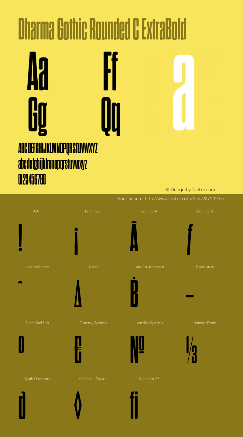 DharmaGothicRndC-ExBold Version 1.000;PS 001.000;hotconv 1.0.88;makeotf.lib2.5.64775 Font Sample