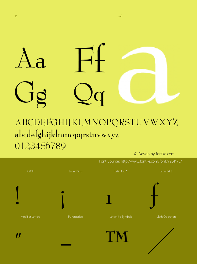 ReedFont Regular Converted from C:\TRASH\REEDFONT.TF1 by ALLTYPE Font Sample