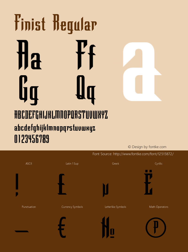 Finist Regular OTF 1.0;PS 001.000;Core 116;AOCM 1.0 28 Font Sample