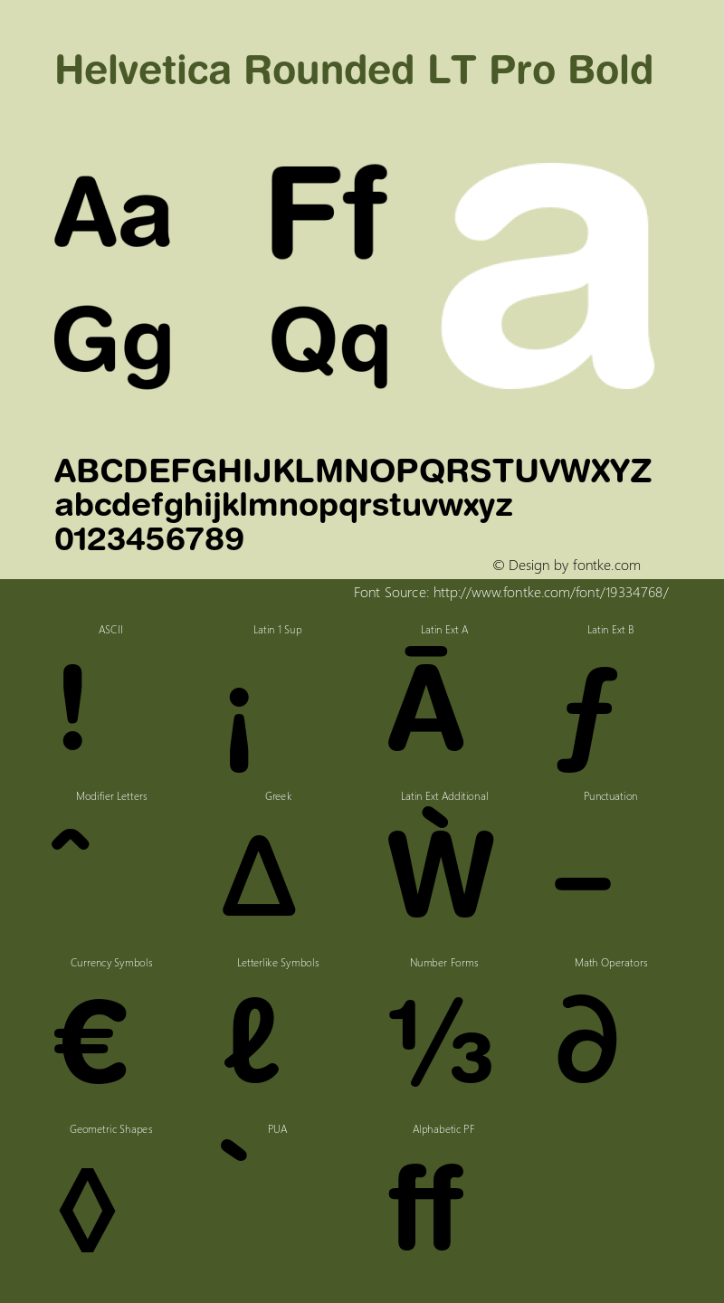 HelveticaRoundedLTPro-Bd Version 1.000;PS 001.000;hotconv 1.0.38 Font Sample