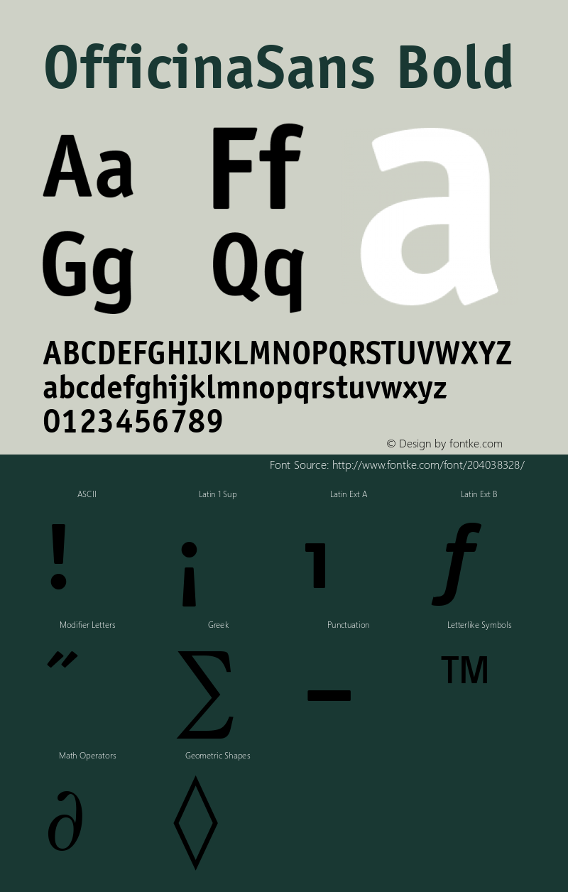 OfficinaSans Bold Altsys Metamorphosis:12.02.2001图片样张