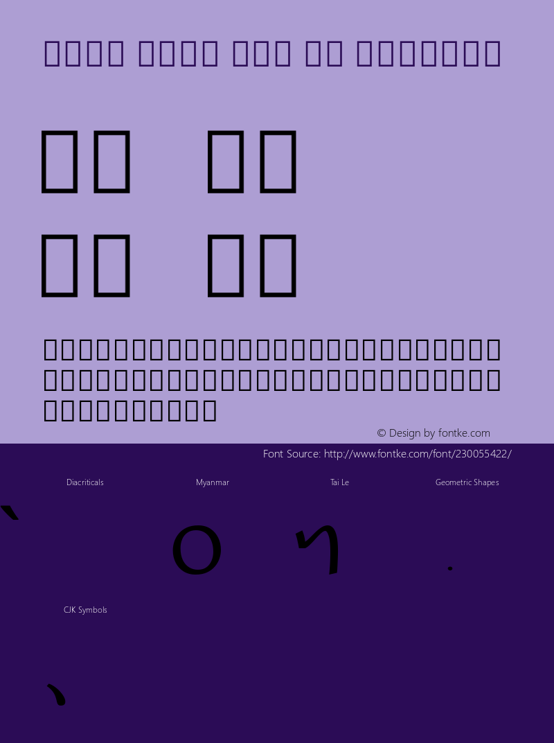 Noto Sans Tai Le Regular Version 2.001; ttfautohint (v1.8) -l 8 -r 50 -G 200 -x 14 -D latn -f none -a qsq -X 