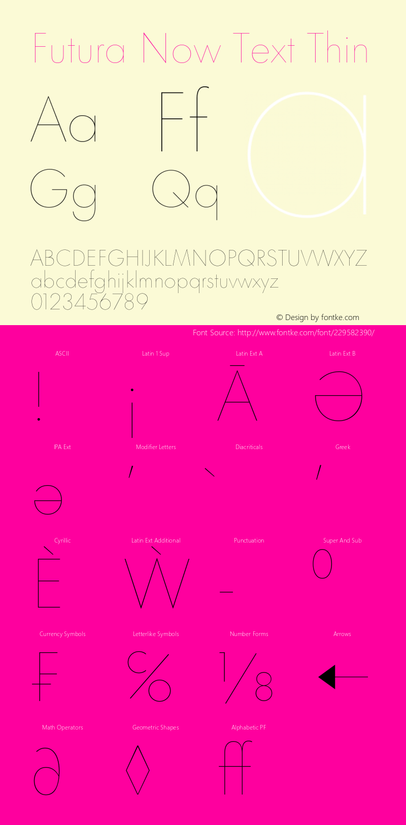 Futura Now Text Th Version 1.01图片样张