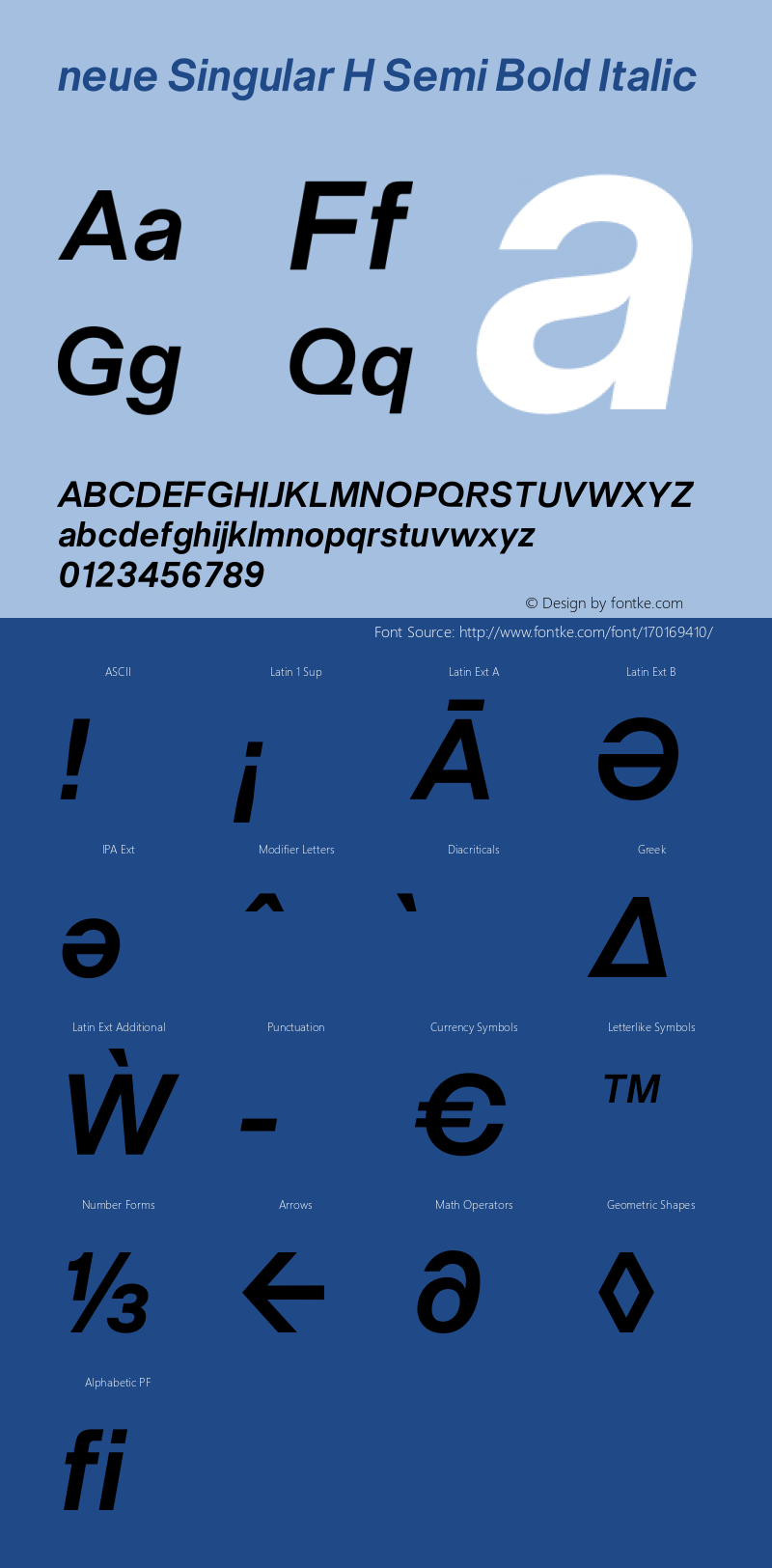 neue Singular H Semi Bold Italic Version 1.000;hotconv 1.0.109;makeotfexe 2.5.65596图片样张