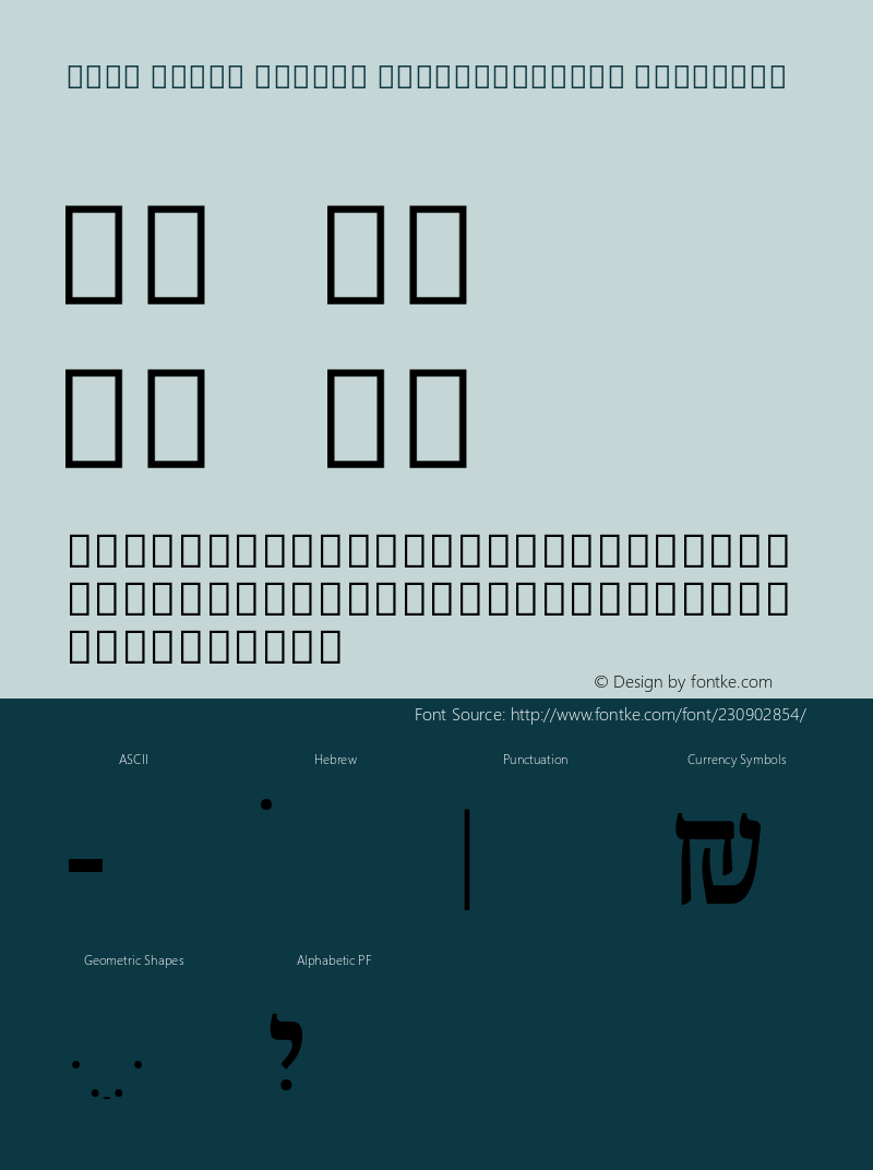 Noto Serif Hebrew SemiCondensed SemiBold Version 2.002; ttfautohint (v1.8) -l 8 -r 50 -G 200 -x 14 -D hebr -f none -a qsq -X 