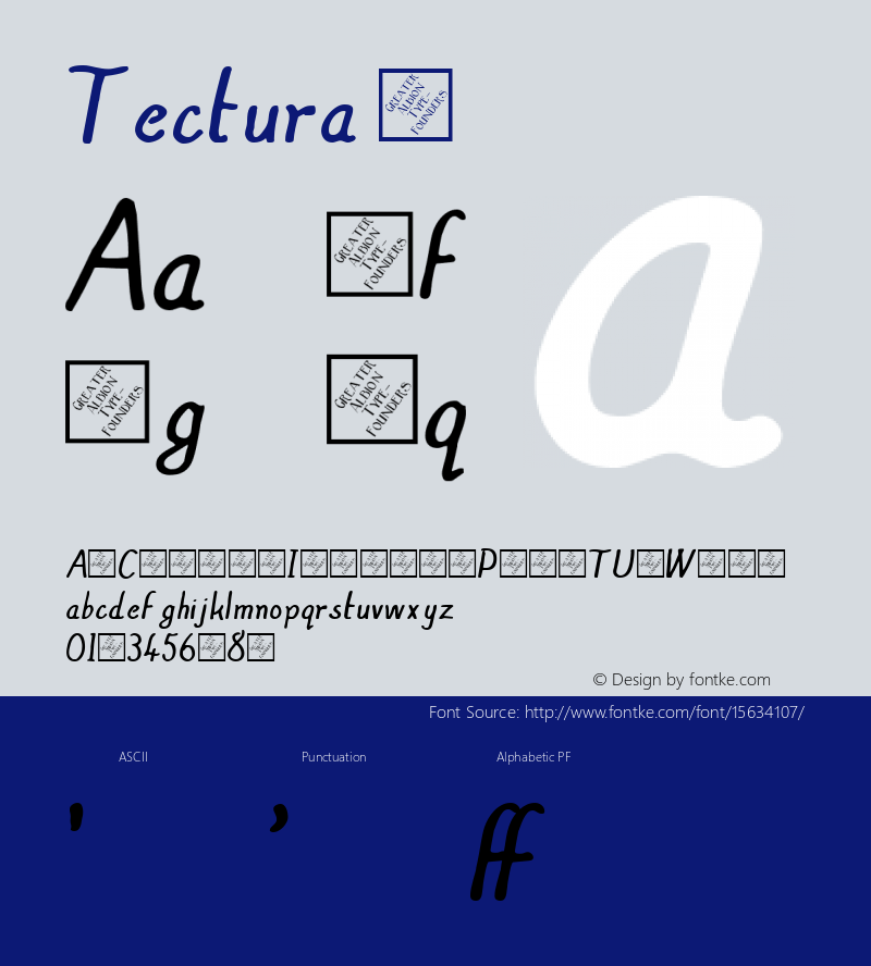 Tectura ☞ Version 1.001 2008;com.myfonts.easy.gatf.tectura.regular.wfkit2.version.3bQM Font Sample