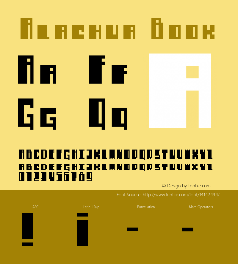 Alachua Book Version 1.0 Font Sample