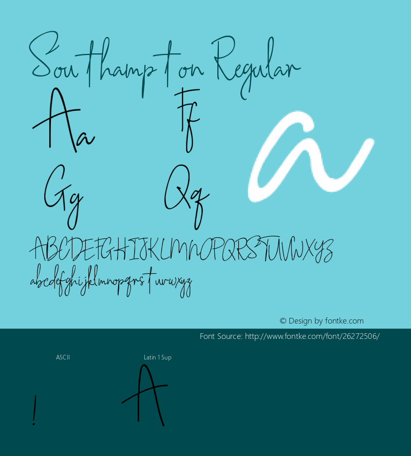 Southampton Version 1.002;Fontself Maker 2.2.1 Font Sample