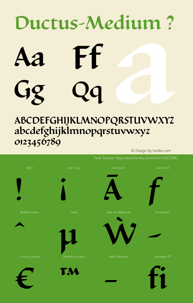 Ductus-Medium ? Version 001.001 ;com.myfonts.thomasjockin.ductus.medium.wfkit2.3VRC Font Sample