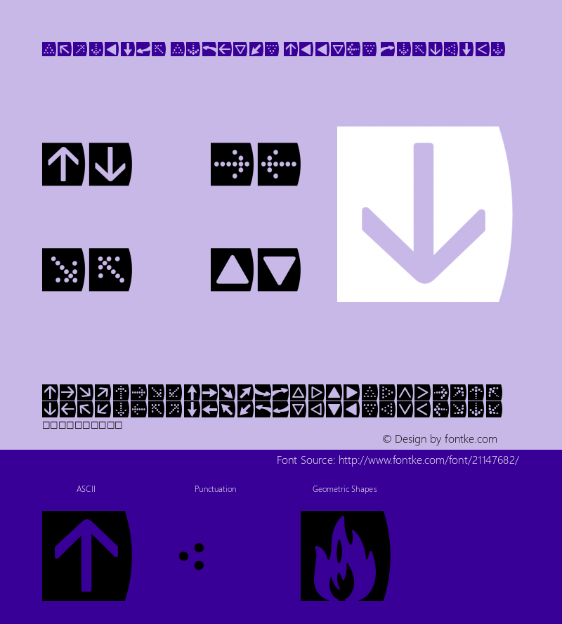 ScheringSymbol-ArrowsNeg Version 1.006 Font Sample