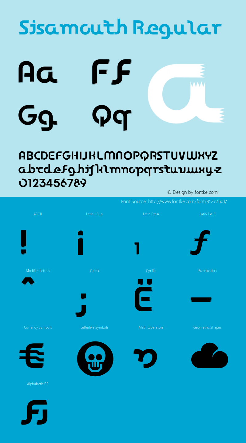 Sisamouth OTF 1.000;PS 001.000;Core 1.0.29 Font Sample