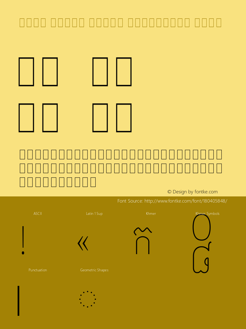 Noto Serif Khmer Condensed Thin Version 2.001; ttfautohint (v1.8.4) -l 8 -r 50 -G 200 -x 14 -D khmr -f none -a qsq -X 