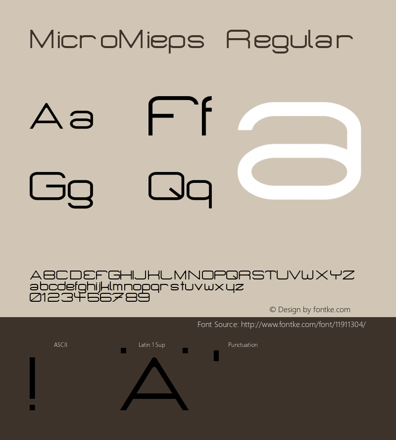 MicroMieps Regular 99; 2.2 Font Sample