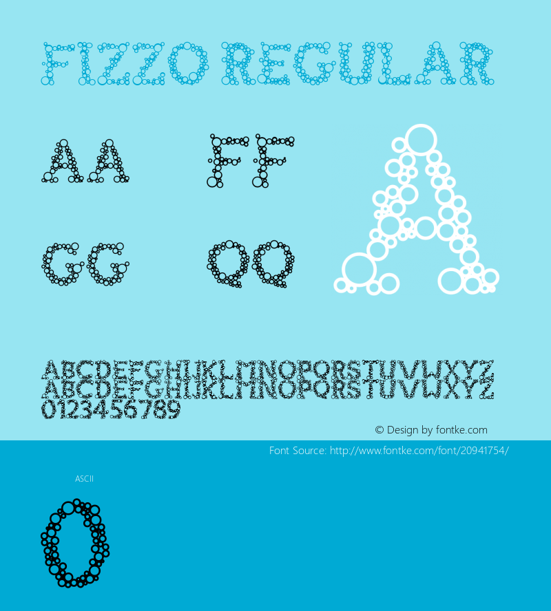 FIZZO  Medium Version 1.00 2014 Font Sample