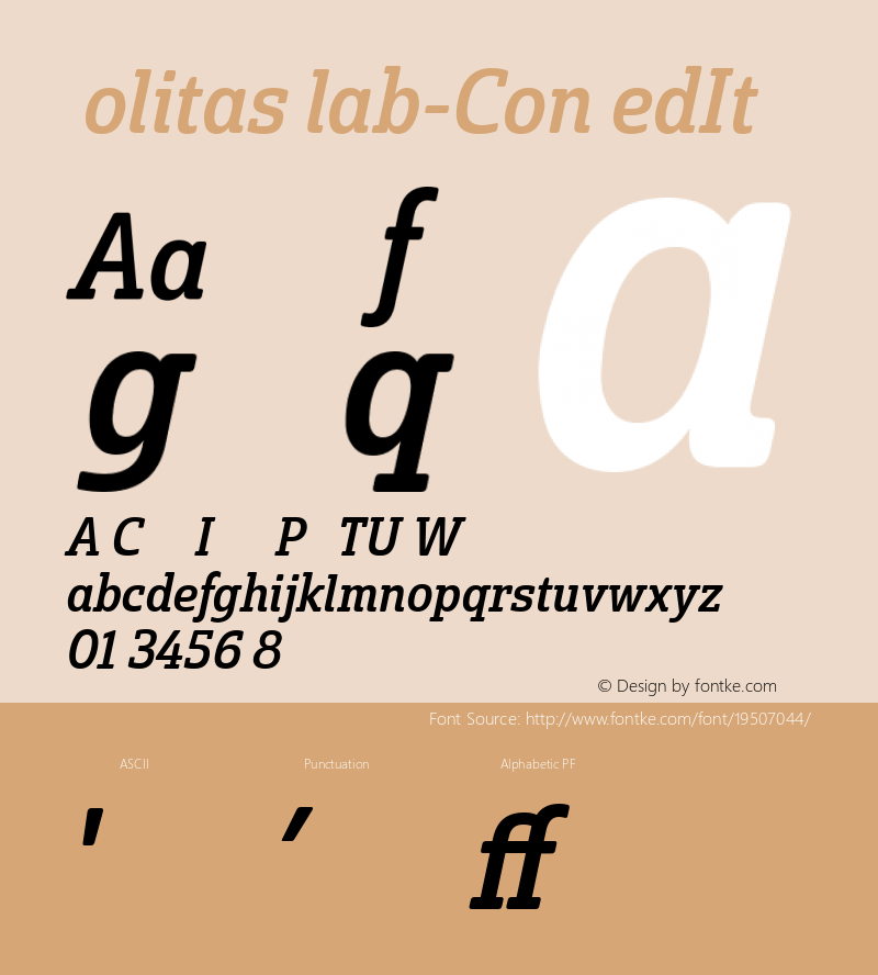 ☞SolitasSlab-ConMedIt 1.000;com.myfonts.easy.insigne.solitas-slab.con-medium-italic.wfkit2.version.4sRb Font Sample