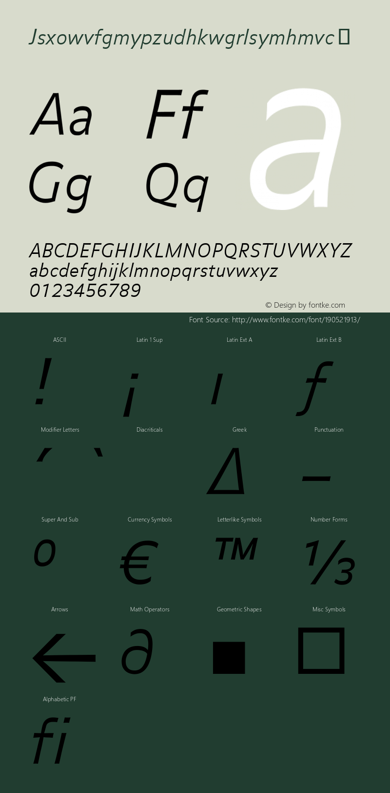 ☞Jsxowvfgmypzudhkwgrlsymhmvc Version 7.504; 2010; Build 1024;com.myfonts.easy.fontfont.ff-balance.ot-light-ita.wfkit2.version.4g3Q图片样张