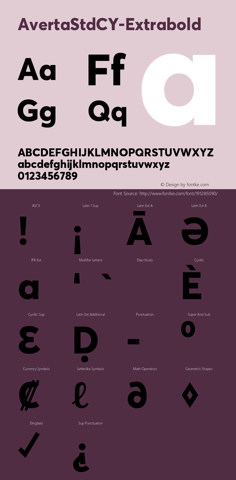 ☞AvertaStdCY-Extrabold Version 1.008;com.myfonts.easy.intelligent-foundry.averta-standard.exbold-177277.wfkit2.version.4S34图片样张