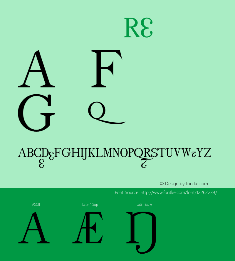 drmdoz12 Regular Version 001.001 Font Sample