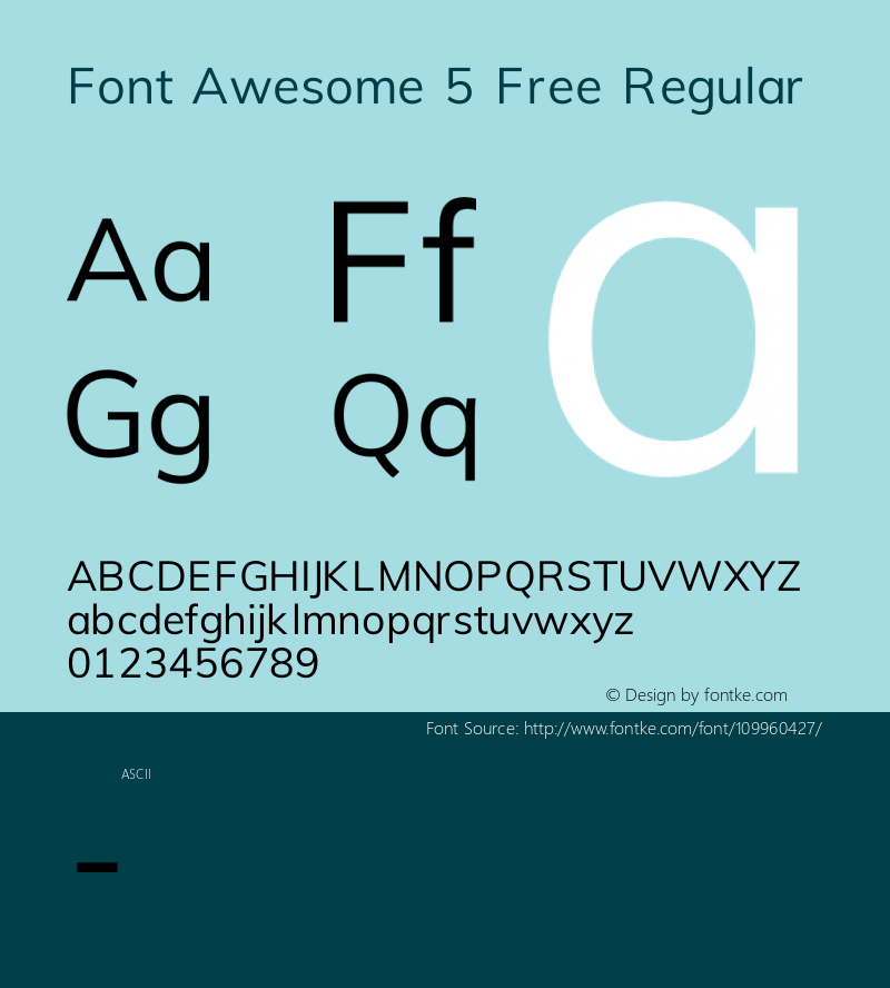 Font Awesome 5 Free Regular 331.521 (Font Awesome version: 5.15.1) Font Sample