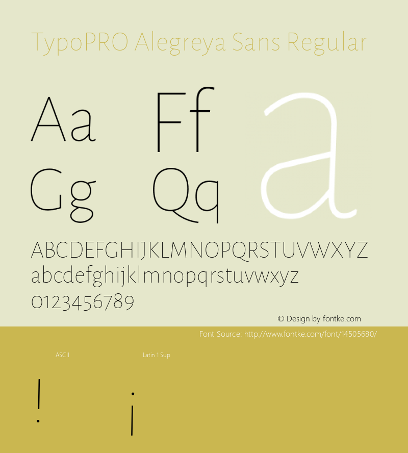 TypoPRO Alegreya Sans Regular Version 1.000;PS 001.000;hotconv 1.0.70;makeotf.lib2.5.58329 DEVELOPMENT Font Sample