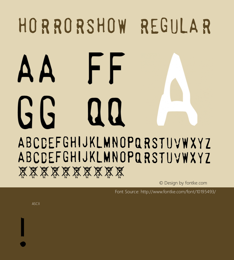 Horrorshow Regular 001.000 Font Sample