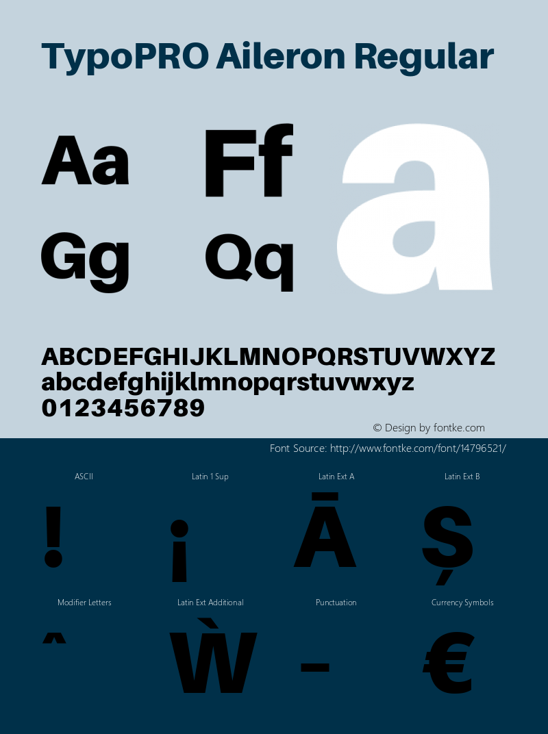 TypoPRO Aileron Regular Version 1.000;PS 001.000;hotconv 1.0.70;makeotf.lib2.5.58329 Font Sample