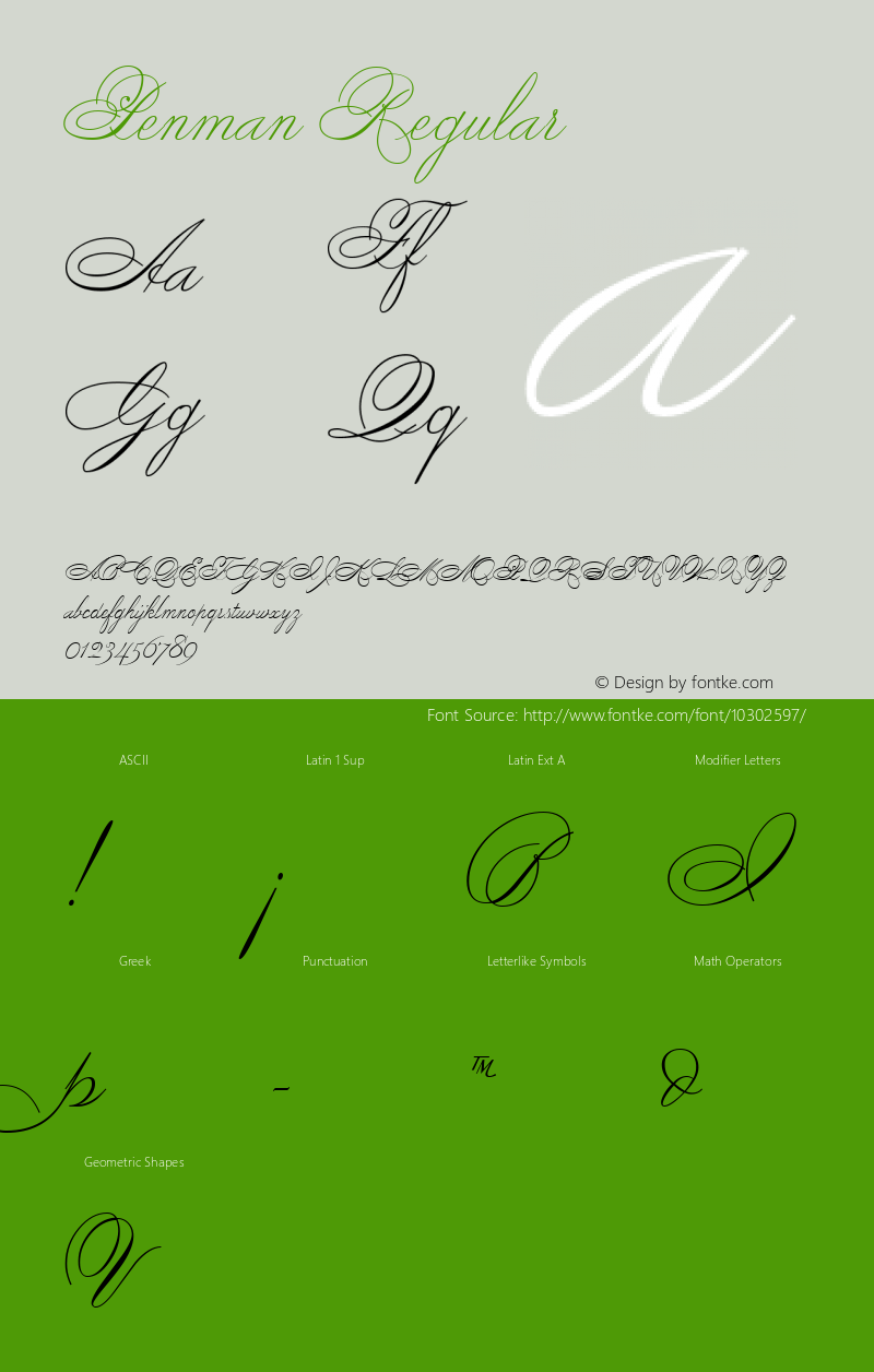 Penman Regular Altsys Fontographer 4.1 8/6/1 Font Sample