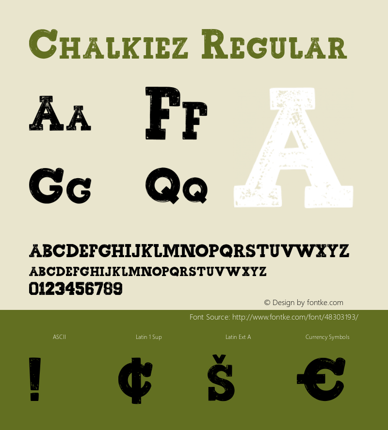 Chalkiez  Font Sample