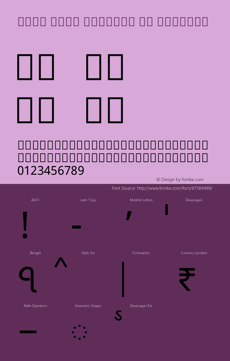 Noto Sans Bengali UI Regular Version 2.001 Font Sample