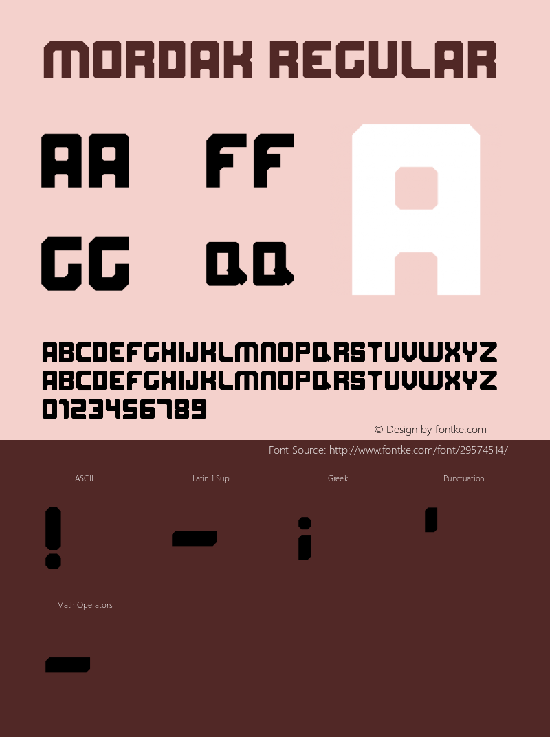 Mordak Version 1.00;May 13, 2019;FontCreator 11.0.0.2408 32-bit Font Sample