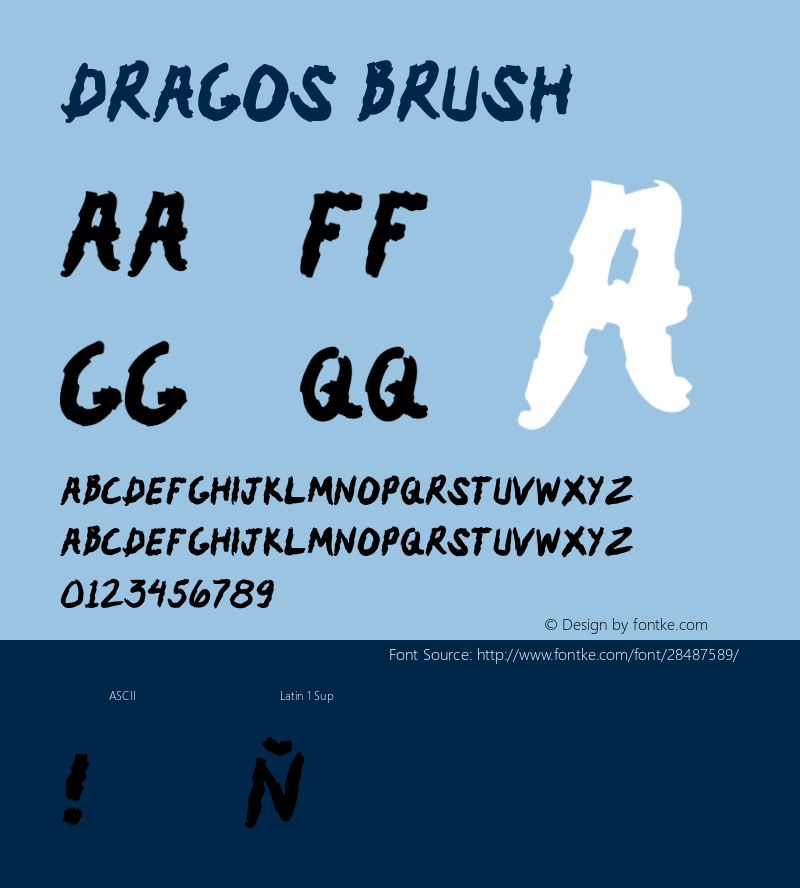 Dragos Version 001.000 Font Sample