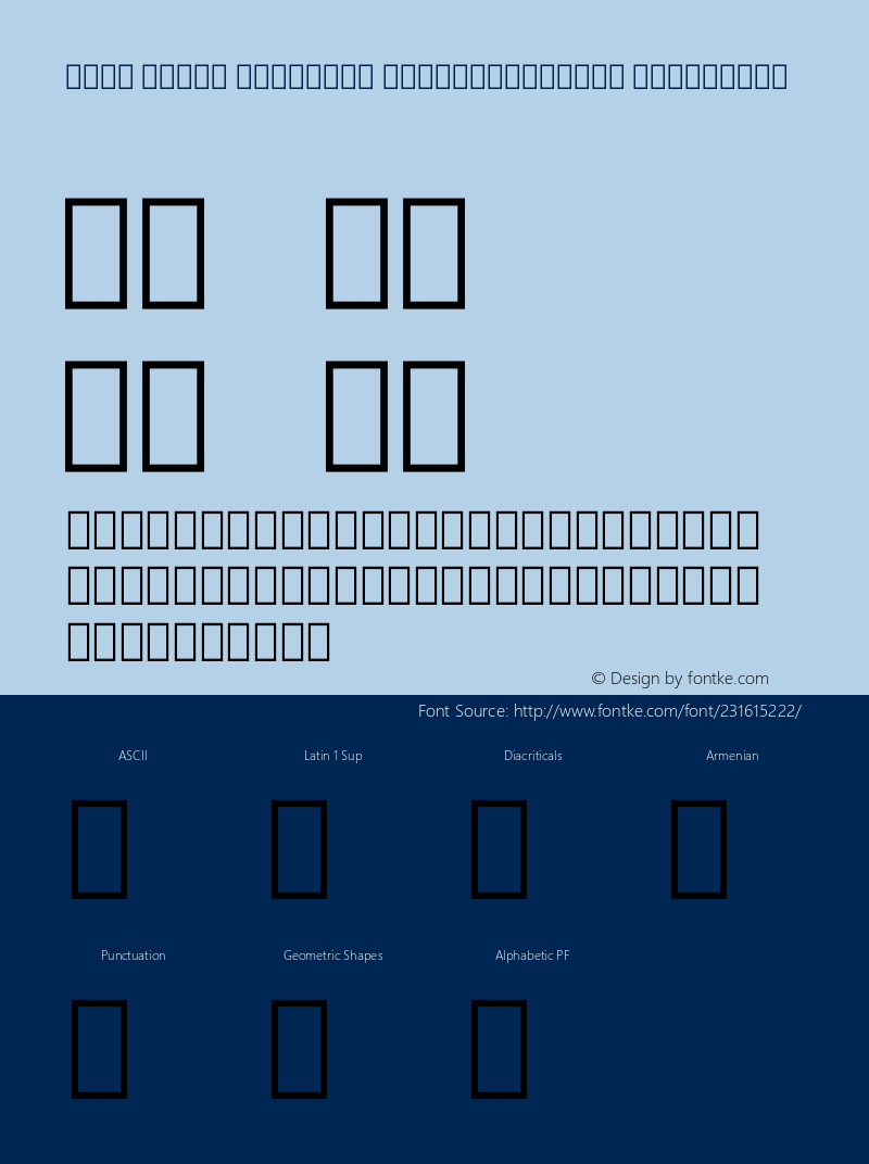 Noto Serif Armenian ExtraCondensed ExtraBold Version 2.005图片样张