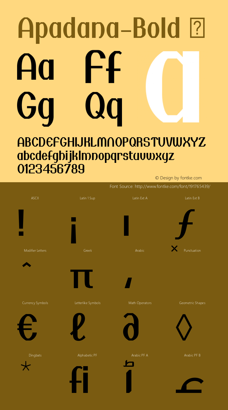 ☞Apadana-Bold Version 1.00; ttfautohint (v1.5);com.myfonts.easy.naghachian.apadana.bold.wfkit2.version.42z3图片样张