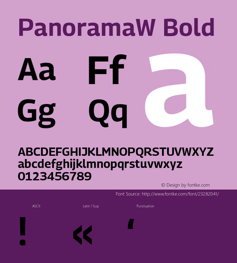 PanoramaW Bold Version 1.001;PS 1.1;hotconv 1.0.72;makeotf.lib2.5.5900; ttfautohint (v0.92) -l 8 -r 50 -G 200 -x 14 -w 