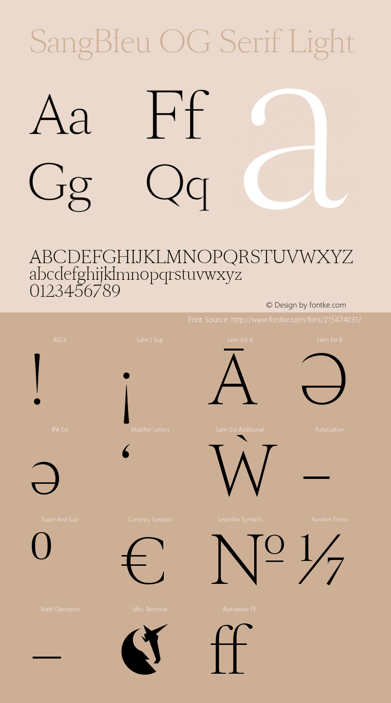 SangBleu OG Serif Light Version 3.000 | wf-rip DC20191110图片样张