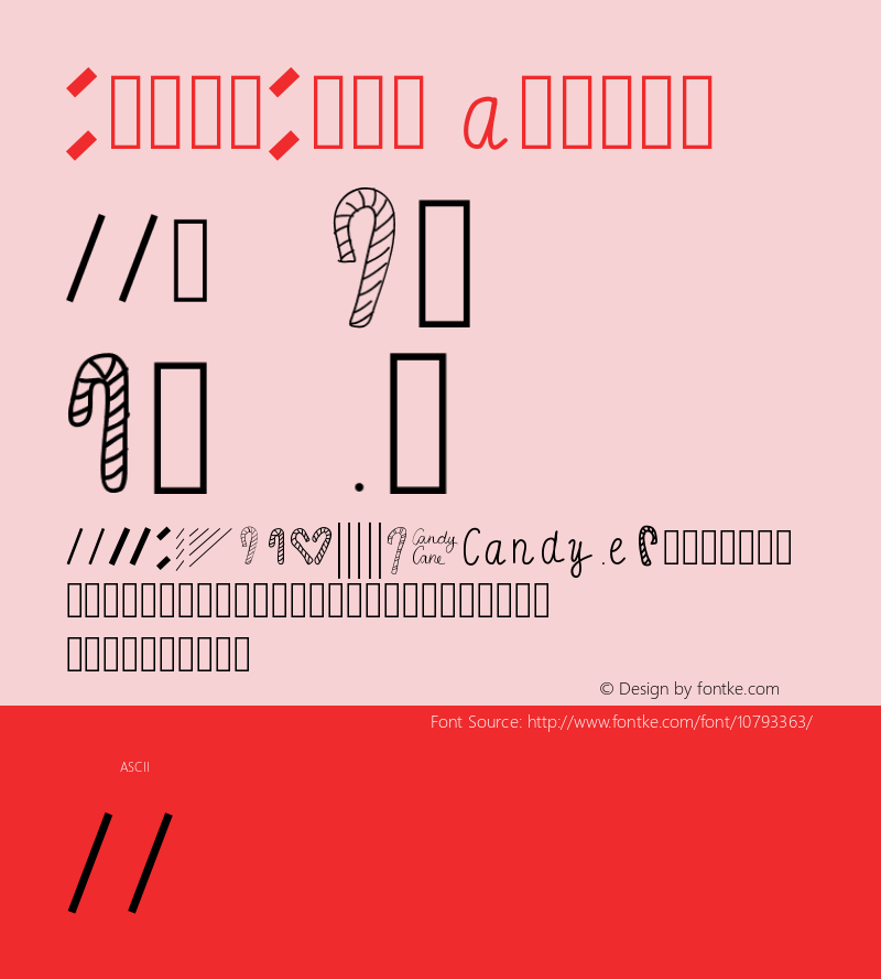 CandyCane Medium Version 001.000 Font Sample