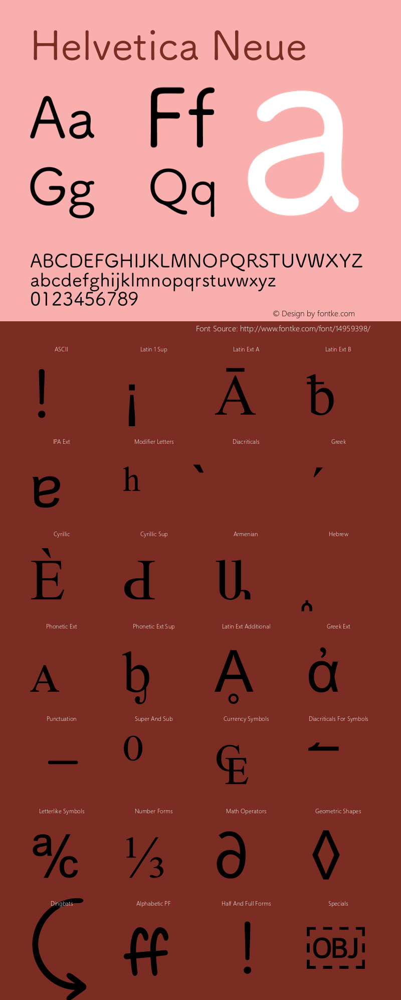 Helvetica Neue 超细斜体 10.0d35e1 Font Sample