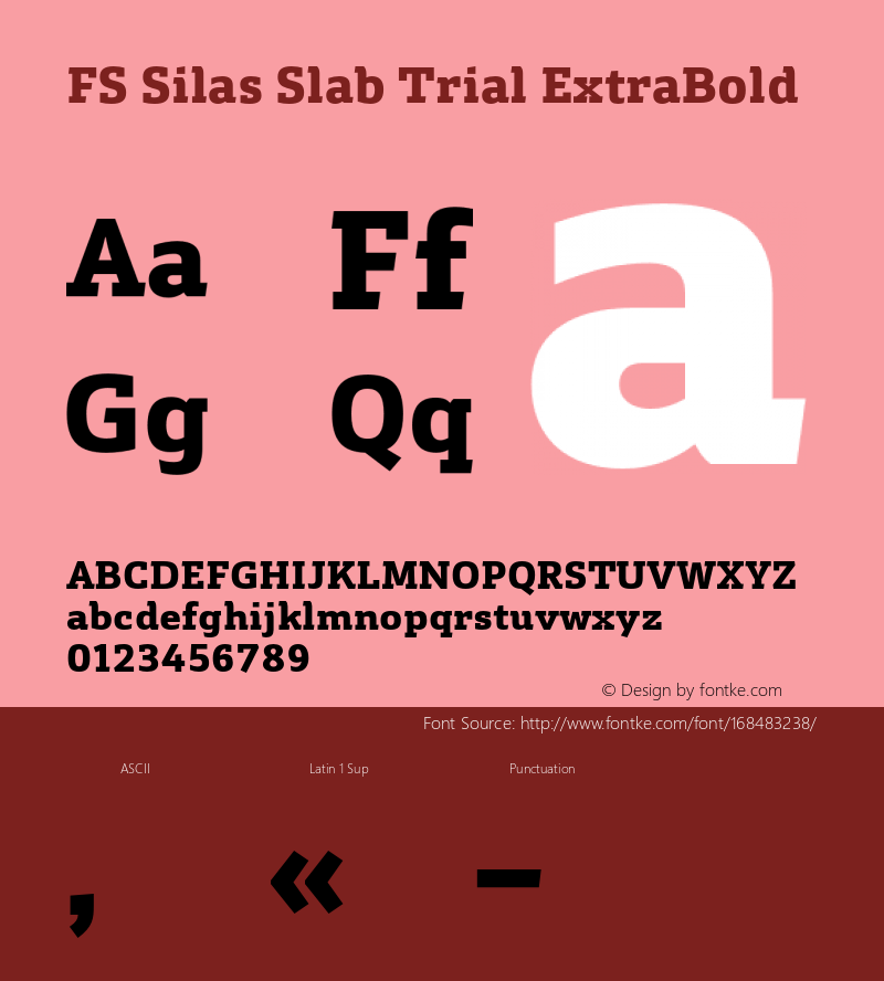 FS Silas Slab Trial ExtraBold Version 1.1图片样张